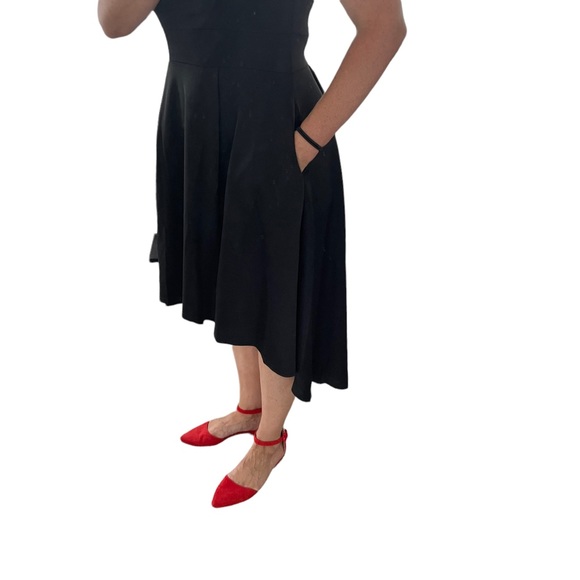 Jasambac Black Off Shoulder Formal Dress Women’s Size Medium Pockets - Picture 11 of 11